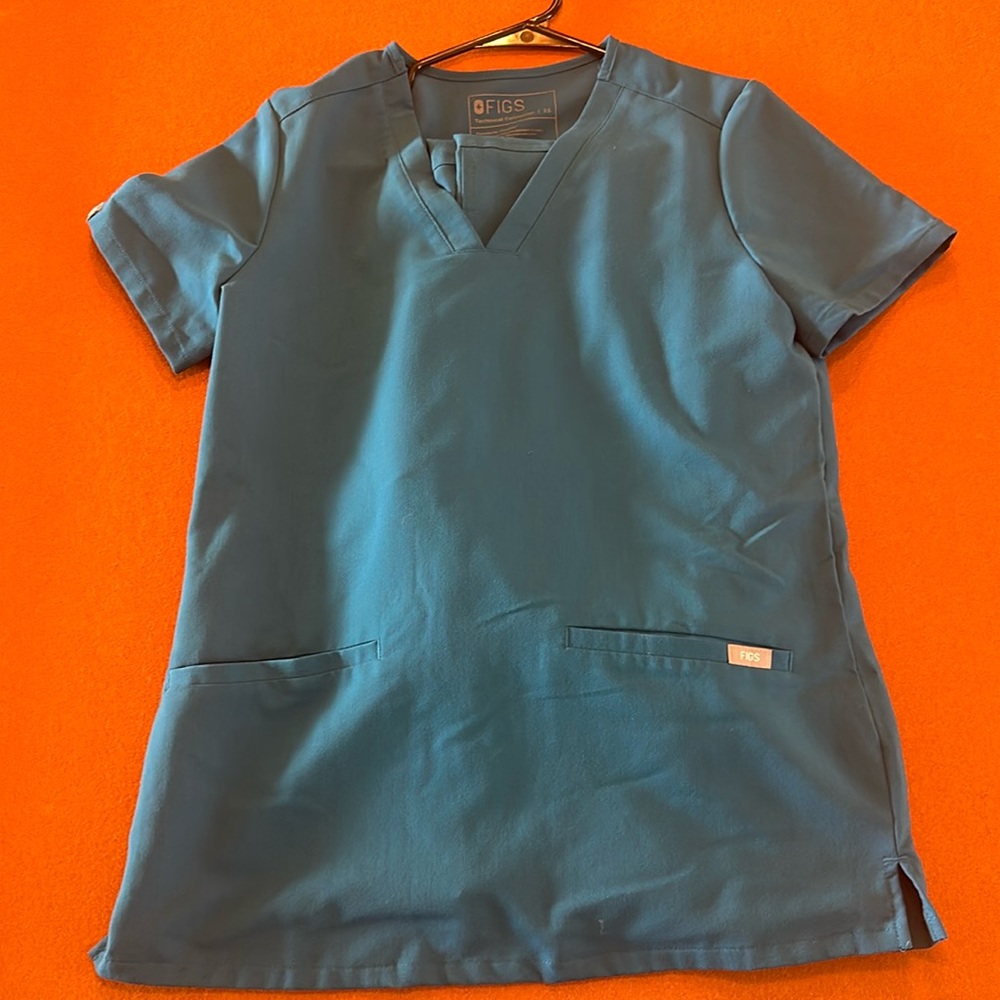 FIGS CARIBBEAN BLUE SCRUB SET